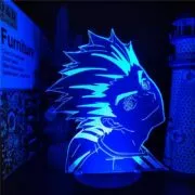 Luminária Anime Haikyuu bokuto 3d led anime lâmpada nightlights mudando a cor haikyuu bokuto candeeiro de mesa para o presente natal