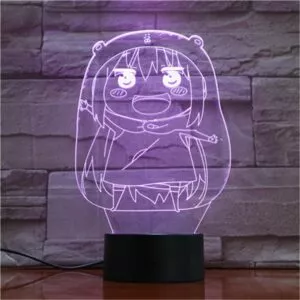 luminaria anime himouto umaru chan 3d luz da noite diy led cor mudando iluminacao Brinco Anime HunterX Hunter GON FREECSS Killua Zoldyck Kurapika Leorio Paladinight Acrílico Resina Epóxi Brincos Pendurados