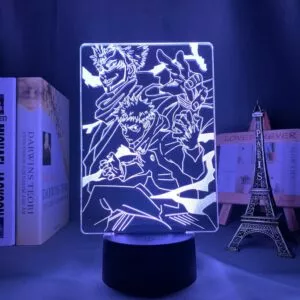 luminaria anime jujutsu kaisen ryomen sukuna led night light lampada para Luminária Anime jujutsu kaisen ryomen sukuna led night light lâmpada para decoração do quarto presente de aniversário yuji itadori luz jujutsu kaisen gadget