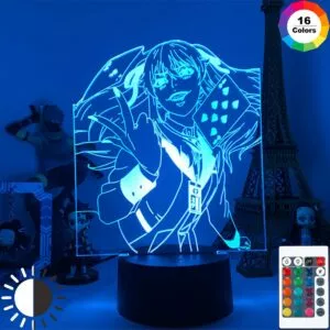 luminaria anime kakegurui lampada jabami yumeko do jogador compulsivo presente para Luminária Anime led night light berserk tripas para quarto deco presente colorido nightlight manga 3d lâmpada berserk tripas