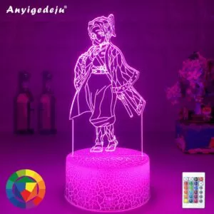 luminaria anime kimetsu no yaiba demon slayer 3d luzes led demonio slayer kimetsu Luminária Bleach anime máscara de rosto led night light lâmpadas para crianças quarto decoração nightlight presente para sala estudo decoração luz