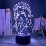 Luminária Anime led night light bakemonogatari shinobu oshino para decoração do quarto presente colorido nightlight manga lâmpada 3d bakemonogatari