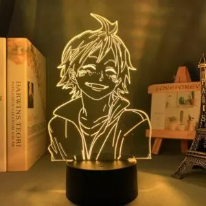 luminaria anime luz da noite haikyuu tadashi yamaguchi para decoracao do quarto Luminária One Piece Anime Monkey d luffy figura, crianças, luz noturna, led, mudando de cor, atmosfera, para crianças, quarto, decoração de cabeceira, mesa lâmpada de luz