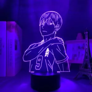 luminaria anime luz da noite haikyuu tobio kageyama para decoracao do quarto Luminária Saki yoshida conduziu a luz da noite para o quarto decoração presente nightlight anime lâmpada de mesa 3d saki yoshida