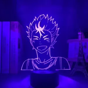 luminaria anime luz da noite haikyuu yu nishinoya para decoracao do quarto Luminária One Piece Anime Monkey d luffy figura, crianças, luz noturna, led, mudando de cor, atmosfera, para crianças, quarto, decoração de cabeceira, mesa lâmpada de luz