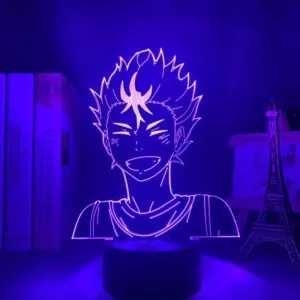 luminaria anime luz da noite haikyuu yu nishinoya para decoracao do quarto Luminária Anime 3d lâmpada anime haikyuu nishinoya yuu figura para crianças criança decoração do quarto nightlight rgb colorido mesa led luz da noite manga presente