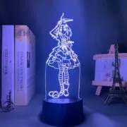 Luminária Anime luz da noite led bakemonogatari yotsugi ononoki para decoração do quarto presente colorido nightlight manga lâmpada 3d yotsugi onononoki
