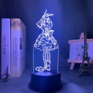 luminaria anime luz da noite led bakemonogatari yotsugi ononoki para decoracao do 1 Luminária Saki yoshida conduziu a luz da noite para o quarto decoração presente nightlight anime lâmpada de mesa 3d saki yoshida