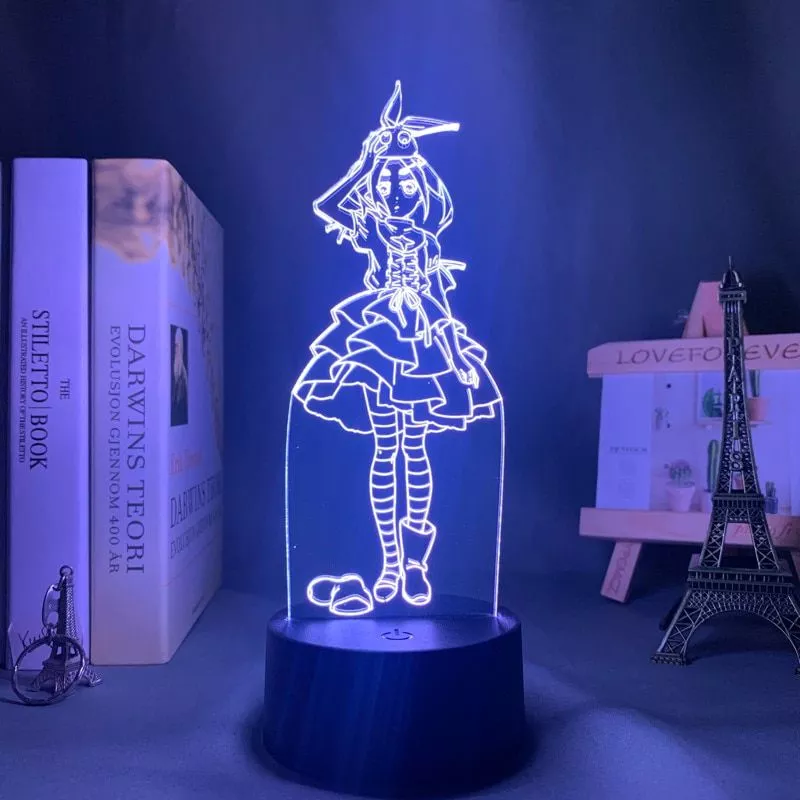 Compra online de Lâmpada led de jogo de anime genshin impacto yae miko  figura para decoração de quarto presente de aniversário candeeiro de mesa  acrílico 3d luz noturna