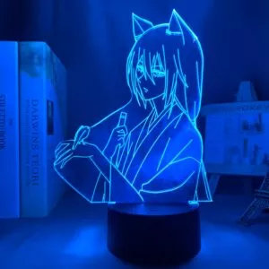 luminaria anime luz led kamisama kiss hajimemashita tomoe figura para decoracao do Luminária World of warcraft Luz da noite 3d jogo horda bandeira cor mudando nightlight para crianças criança cama quarto decoração sensor de toque lâmpada led wow presente