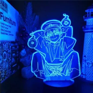 luminaria anime toilete bound hanako kun 3d led anime lampada 7 cores mudando Grampos de cabelo de pérolas, grampos de cabelo em forma de folha de metal, utensílios para estilizar cabelo, 1 peça