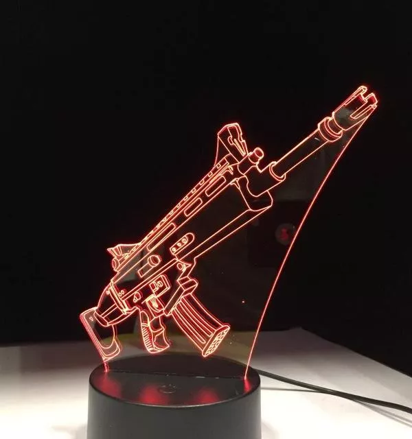 Luminária  Arma Fortnite 26cm