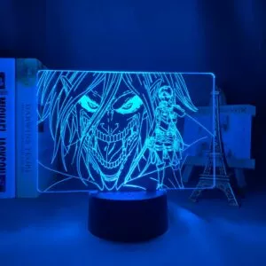 luminaria attack on titan acrilico 3d lampada ataque em tita levi ackerman para Luminária Tengen toppa gurren lagann kamina led night light para decoração do quarto colorido nightlight anime presente 3d lâmpada kamina gurren lagann