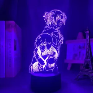 luminaria attack on titan anime ataque em titan 3d lampada annie leonhart luz para Luminária Tengen toppa gurren lagann kamina led night light para decoração do quarto colorido nightlight anime presente 3d lâmpada kamina gurren lagann