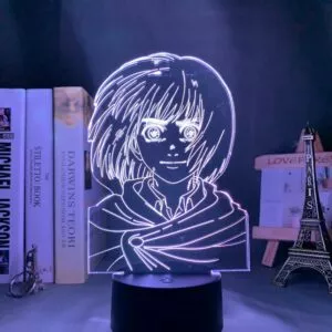 luminaria attack on titan anime shingeki kyojin 3d lampada armin arlert luz para Luminária One Piece 3d luz da noite macaco d luffy figura usb alimentado por bateria nightlight para crianças criança quarto decoração led night light uma peça presente