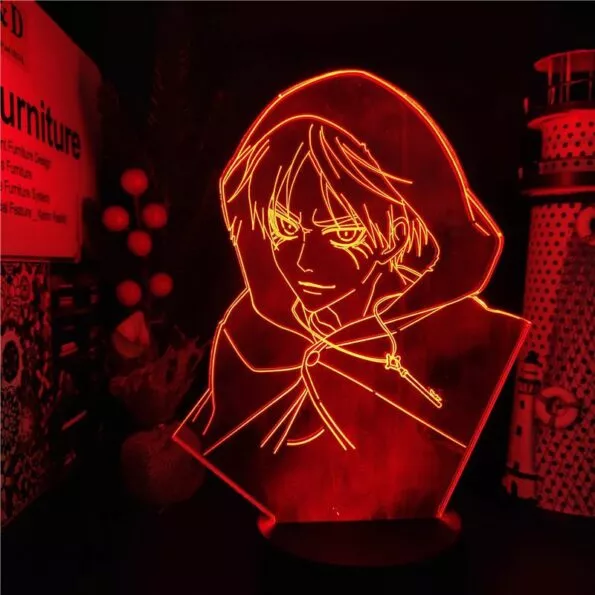 luminaria attack on titan eren jaeger 3d led anime nightlights lampada ataque titan Luminária Attack on Titan eren jaeger 3d led anime nightlights lâmpada ataque titan eren night light candeeiro de mesa para o presente natal