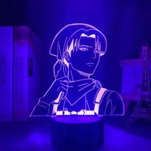 luminaria attack on titan levi ackerman acrilico 3d lampada ataque em tita para Luminária 3d noite lâmpada anime hunter x hunter para crianças criança quarto decoração nightlight dropshipping manga presente caçador x hunter noite luz