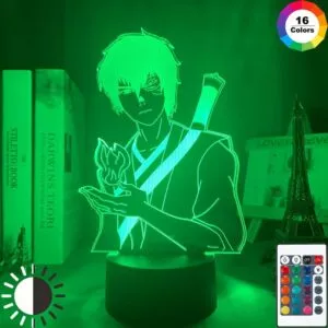 luminaria avatar o ultimo dobrador de ar zuko lampada para decoracao de casa Luminária Anime led night light berserk tripas para quarto deco presente colorido nightlight manga 3d lâmpada berserk tripas