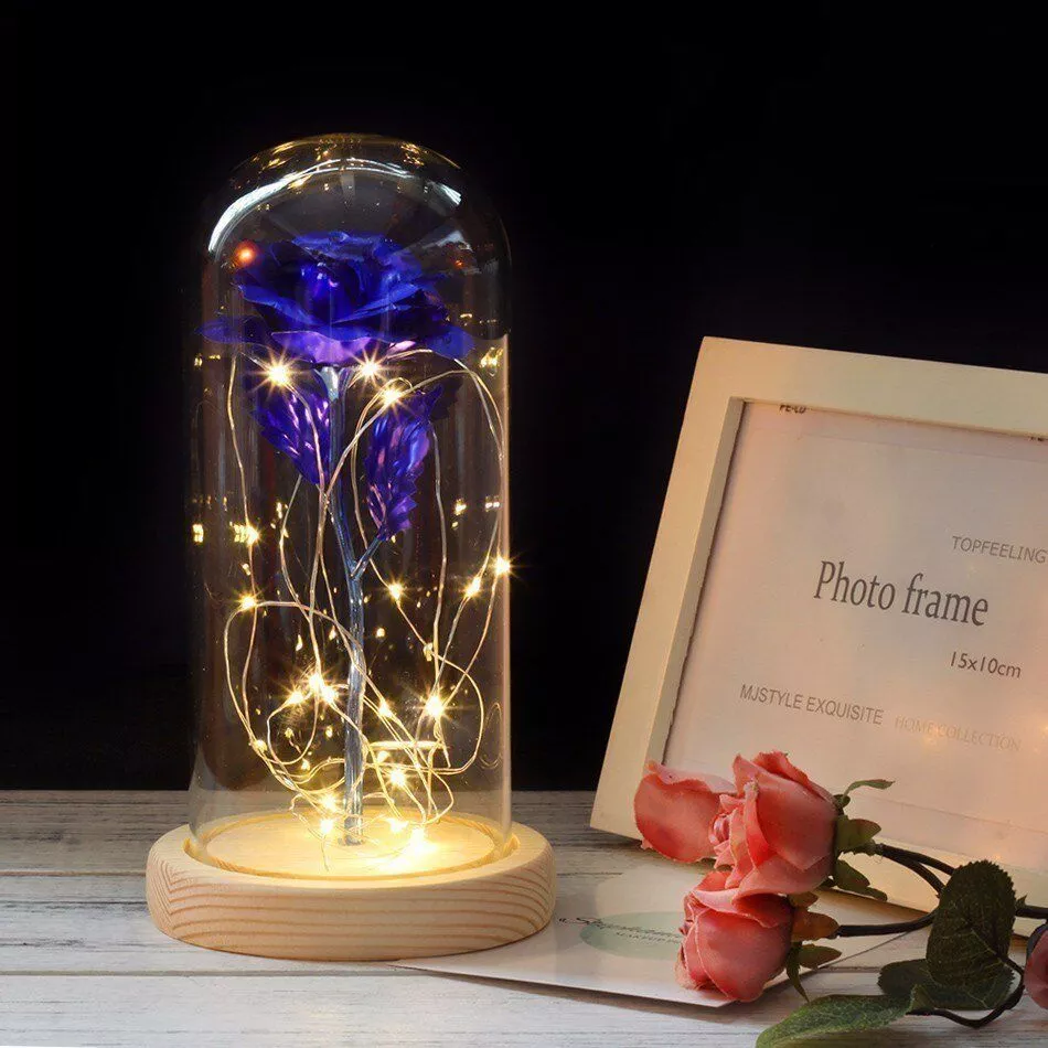 Luminária Bela e a Fera Rosa Azul