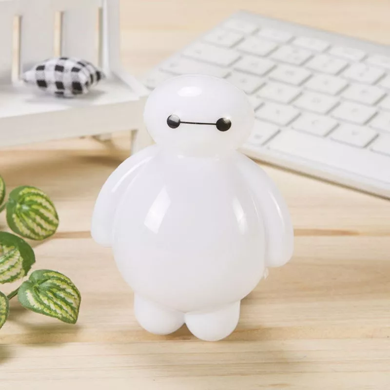 luminaria big hero 6 baymax criativo estilo dos desenhos animados luz da Luminaria Big Hero 6 Baymax Criativo estilo dos desenhos animados luz da noite único plug-in luz da noite para o presente crianças quarto luz da noite