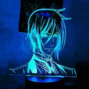 luminaria black butler kuroshitsuji luz conduzida da noite anime preto mordomo Luminária Attack On Titan levi ackerman 3d led nightlights anime lâmpada ataque titan levi luz da noite lâmpada de mesa led para crianças presente birhtday