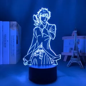 luminaria bleach 3d lampada anime ichigo kurosaki para decoracao do quarto Action Figure Bleach Anime 4 pçs/lote 12cm Figuras Lixívia Kurosaki Ichigo Kuchiki Byakuya Orihime Inoue Abarai Anime Brinquedos Modelo