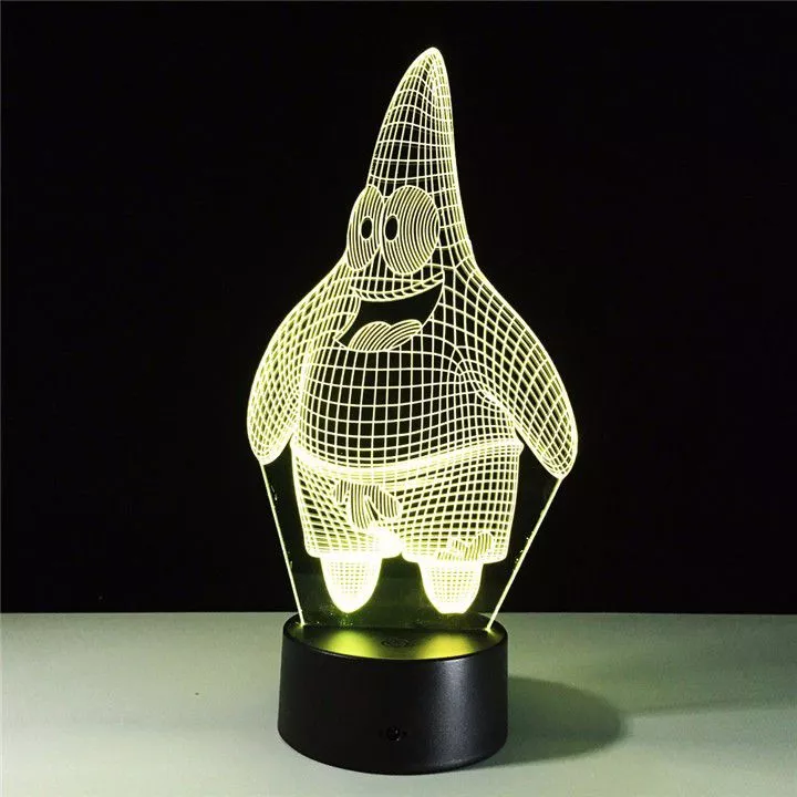 Luminária Bob Esponja Patrick 26cm