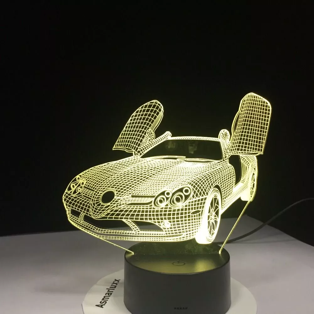 Luminária Carro De Volta Para O Futuro 26cm