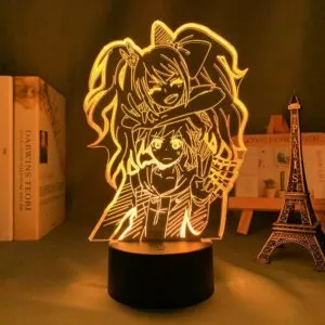 luminaria danganronpa led night light junko enoshima lampada para decoracao hoom Luminária Rikka takanashi led night light para o quarto decoração nightlight presente de aniversário anime 3d lâmpada rikka amor chunibyo