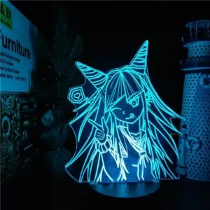 luminaria danganronpa mioda ibuki ilusao 3d conduziu a iluminacao da lampada Luminária World of warcraft Luz da noite 3d jogo horda bandeira cor mudando nightlight para crianças criança cama quarto decoração sensor de toque lâmpada led wow presente