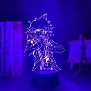 luminaria danganronpa v3 nagito komaeda led night light lampada para decoracao do Luminária Anime Attack on Titan levi ackerman acrílico lâmpada 3d hange zoe para decoração do quarto de casa luz criança presente zoe hange led noite luz anime