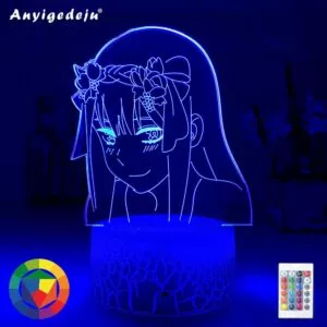 luminaria darling in the franxx 02 figura nightlights anime 3d lampada criancas Action Figure 18cm anime fate/grand order katsushika hokusai macarrão rolha figura de ação pvc collectible modelo brinquedos boneca