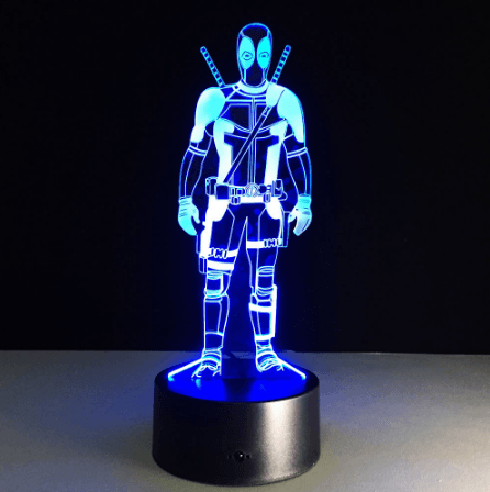 Luminária Deadpool #02 26cm