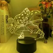Luminária Demon Slayer Kimetsu no Yaiba Acrílico led night light anime demônio slayer agatsuma zenitsu figura para crianças criança quarto decoração legal kimetsu não yaiba lâmpada presente