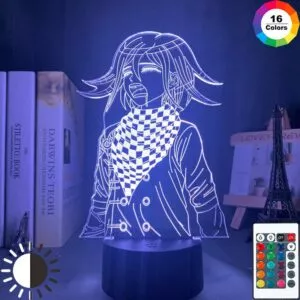 luminaria diodo emissor de luz da noite lampada danganronpa kokichi oma para Luminária Attack on Titan Shingeki no Kyojin Anime 3d ataque de luz em titã lâmpada mesa para o quarto decoração presente aniversário manga ataque em titã led night light lâmpada