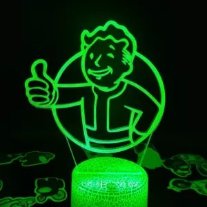 luminaria fallout pip menino jogo mark 3d led ilusao luzes da noite presente Fallout é renovada para 2ª temporada.