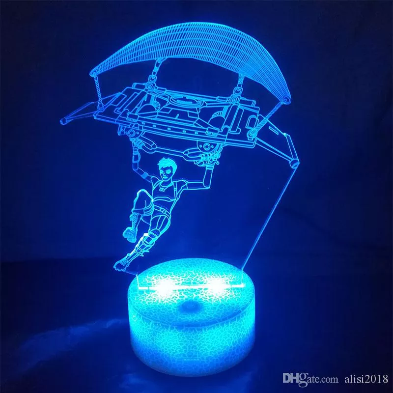 luminaria fortnite 4346 26cm Luminária Gato #2 Troca Cores LED Conduzida Silicone