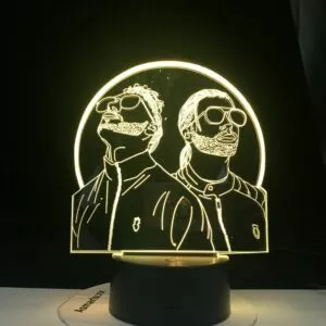 luminaria grupo de rap frances pnl 3d night light led cor em mudanca noite lampada Luminária Fallout pip menino jogo mark 3d led ilusão luzes da noite presente criativo para o amigo lava lâmpada quarto mesa de cabeceira decoração