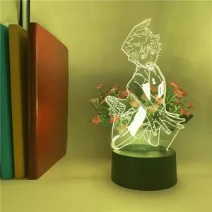 luminaria haikyuu shoyo hinata figura anime led night light 3d ilusao lampada de Luminária Attack on Titan Anime Acrílico lâmpada 3d levi ackerman ataque em titã para casa decoração do quarto luz presente da criança levi ackerman led night light anime