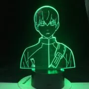 Luminária Haikyuu tobio kageyama 3d anime lâmpada led ilusão luzes da noite haikyuu led mudança de cor luz para decoração do quarto