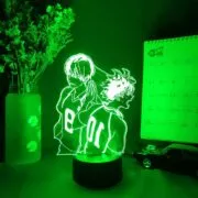 Luminária Hinata shoyo & kageyama tobio estatueta 3d anime lâmpada haikyuu comic night led sensor de luz quarto cabeceira mesa decoração otaku presente