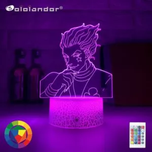 luminaria hunter x hunter anime criancas presente luz da noite led sensor de toque Colar com pingente de stack, colar com pingente de miçangas tipo de moda, estereoscópico, joias criativas para mulheres, acessórios de presente