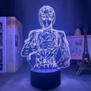 luminaria jojos bizarre adventure led night light para decoracao do quarto Luminária Attack On Titan Shingeki no Kyojin Acrílico 3d lâmpada ymir ataque em titã para casa decoração do quarto luz presente da criança ymir conduziu a luz da noite anime