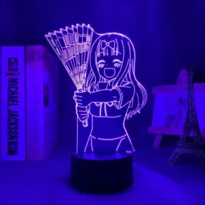 luminaria kaguya sama love is war chika fujiwara led night light para casa Luminária World of warcraft Luz da noite 3d jogo horda bandeira cor mudando nightlight para crianças criança cama quarto decoração sensor de toque lâmpada led wow presente