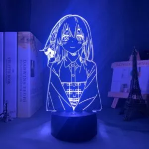 luminaria kanojo okarishimasu sumi sakurasawa led night light para quarto decoracao Luminária Attack On Titan levi ackerman 3d led nightlights anime lâmpada ataque titan levi luz da noite lâmpada de mesa led para crianças presente birhtday