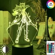 Luminária Lâmpada 3d de anime naruto kurama, luz noturna led japonesa para crianças, decoração de quarto, mudança de cor