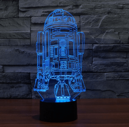 Luminária LED Star Wars R2-D2 26cm