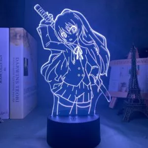 luminaria luz da noite led toradora taiga aisaka para decoracao do quarto presente Luminária Attack On Titan Shingeki No Kyojin Anime 3d ataque de luz no titã pieck dedo lâmpada para o quarto decoração presente aniversário manga ataque no titã pieck dedo noite lâmpada
