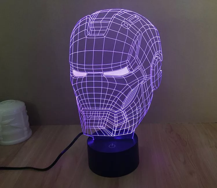 Luminária Marvel Iron Man Homem de Ferro 26cm
