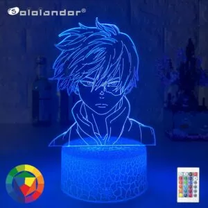 luminaria my hero academia boku no hero academy anime meu heroi academia shoto Luminária Bleach anime máscara de rosto led night light lâmpadas para crianças quarto decoração nightlight presente para sala estudo decoração luz